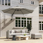 Wall Mounted Parasol W/ Vent & 8 Ribs | Khaki