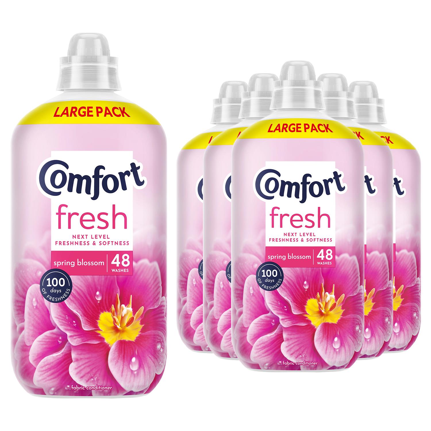 Fresh Spring Blossom Liquid Fabric Conditioner 48 Washes 1.44l, 6 Pack