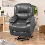 Northfield Dual Motor Massage Heat Riser Recliner Chair | Grey