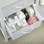 Baby Changing Unit With 4 Drawers, Diaper Changing Table | White