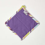HOMESCAPES Osaka Purple Stripe Cotton Pot Holder