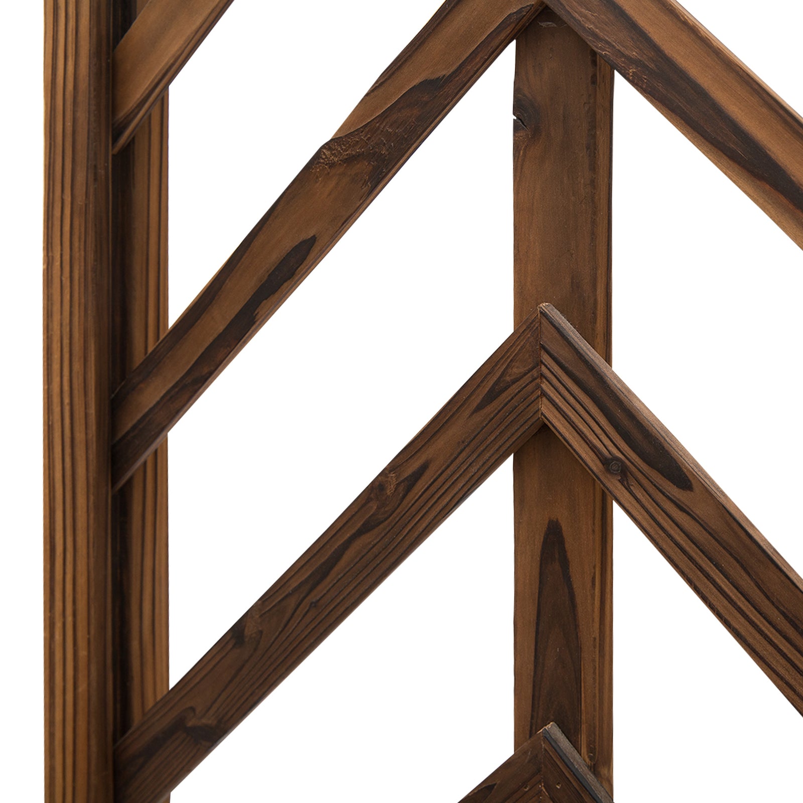 Outsunny Wooden Garden Arbor, Arch Trellis For Climbing Vines