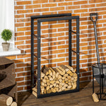 Metal Firewood Rack Elevated Design 100H x 60Wcm