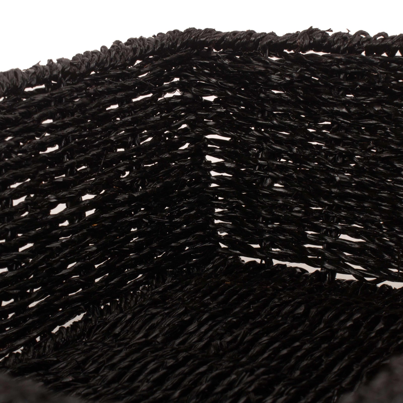 Black Paper Rope Tray | Large | Black