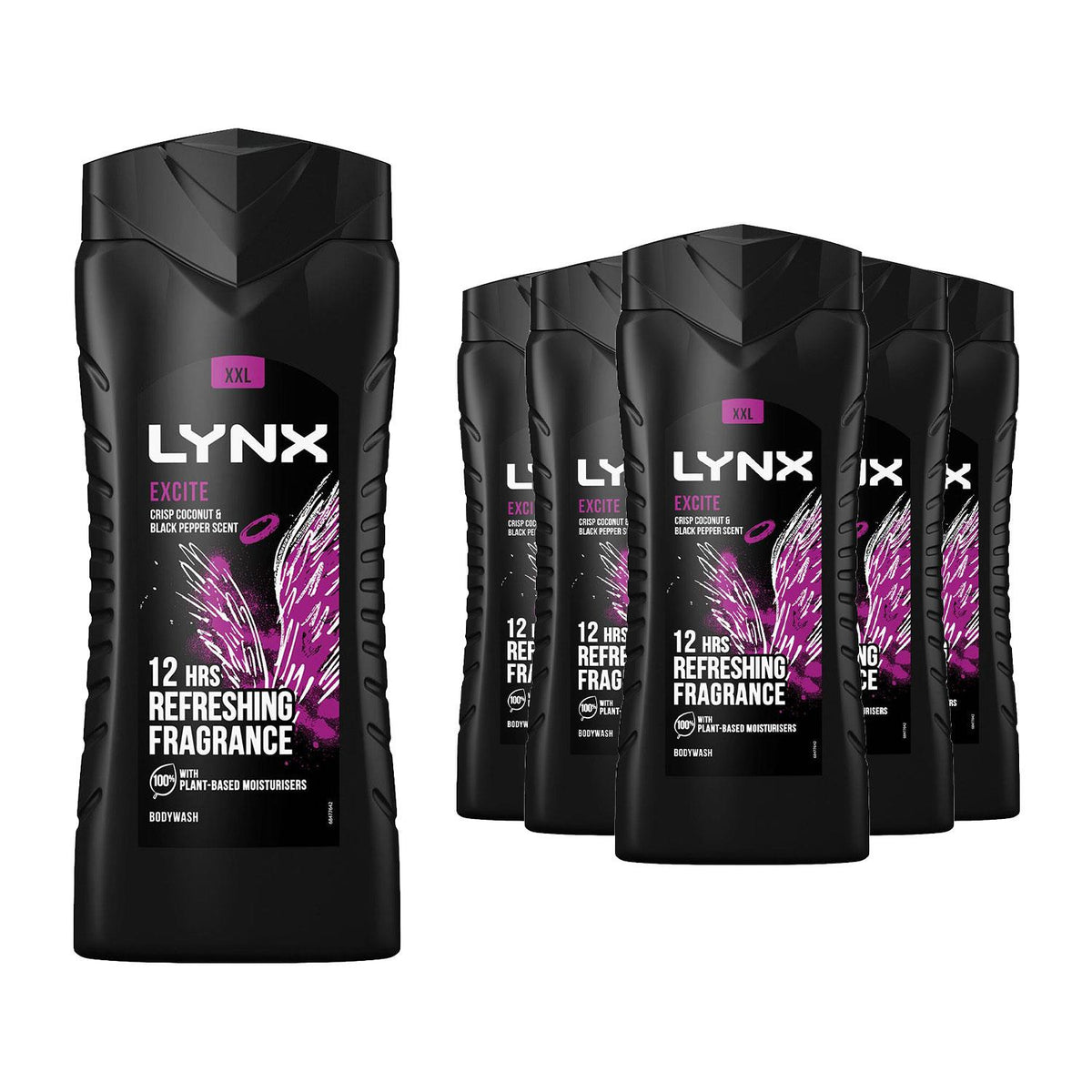 Excite 12h Refreshing Energy Boost Shower Gel Bodywash, 500ml | Set of 30