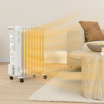 7/9/11fin Portable Oil Filled Heater Energy Efficient | Medium | White