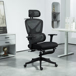 Ergonomic Office Chair Recliner Computer Chair With Footrest | Black