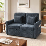 2 Seater Sofa Bed, 3-in-1 Convertible Pull Out Sofa Bed | Dark Blue