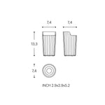 Toothbrush Holder, Bathroom Tumbler, White, Avenir Collection