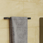 Towel Rail, Black Matt, Wall-mounted, 30 Cm. Collection Metric