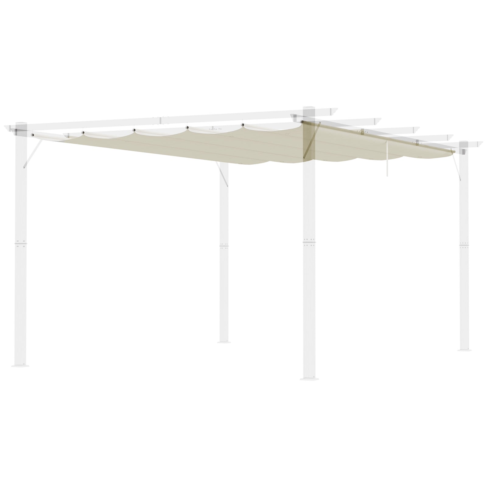 Pergola Shade Cover Replacement Canopy For 3/4 X 3(m) Pergola | Large | Cream