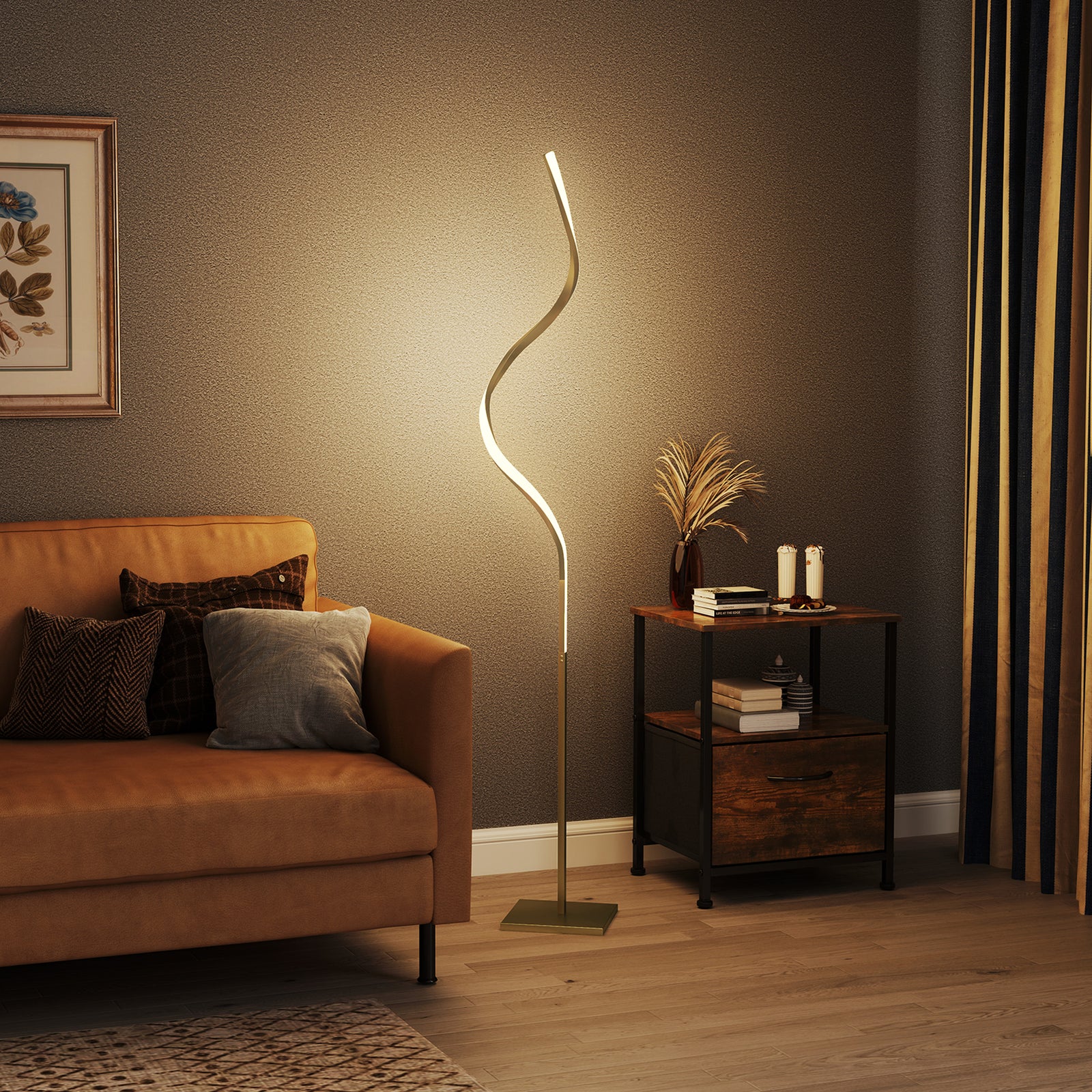 Led Floor Lamp, Standing Lamp With3 Adjustable Brightness