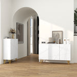 Storage Cabinet, Sideboard With Adjustable Shelves, White | One Size | White