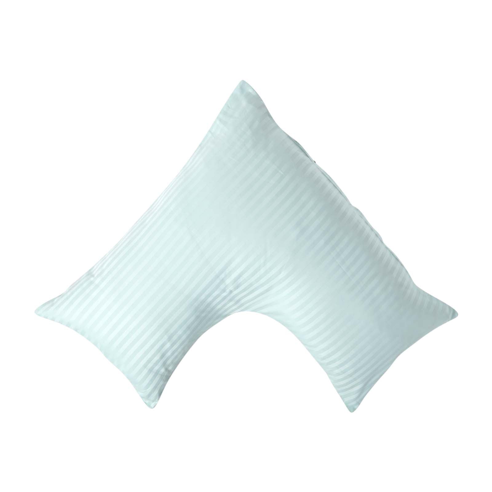 Egyptian Cotton Super Soft V Shaped Pillowcase 330 Tc | V Shape | Aqua