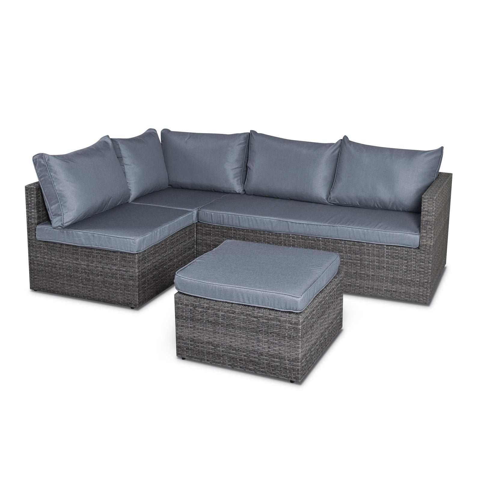 6-seater Rattan Corner Sofa Garden Furniture Set