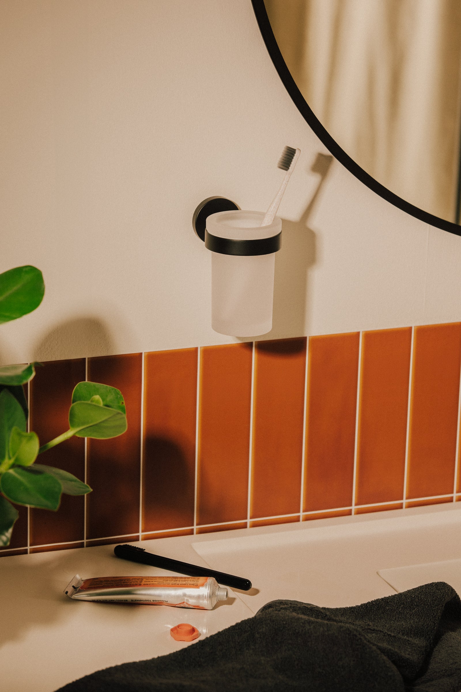 Toothbrush Holder Tumbler, Chrome, Wall-mounted, Start Collection