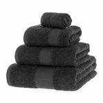Turkish Cotton 500gsm Towel | Set-of-4 | Black