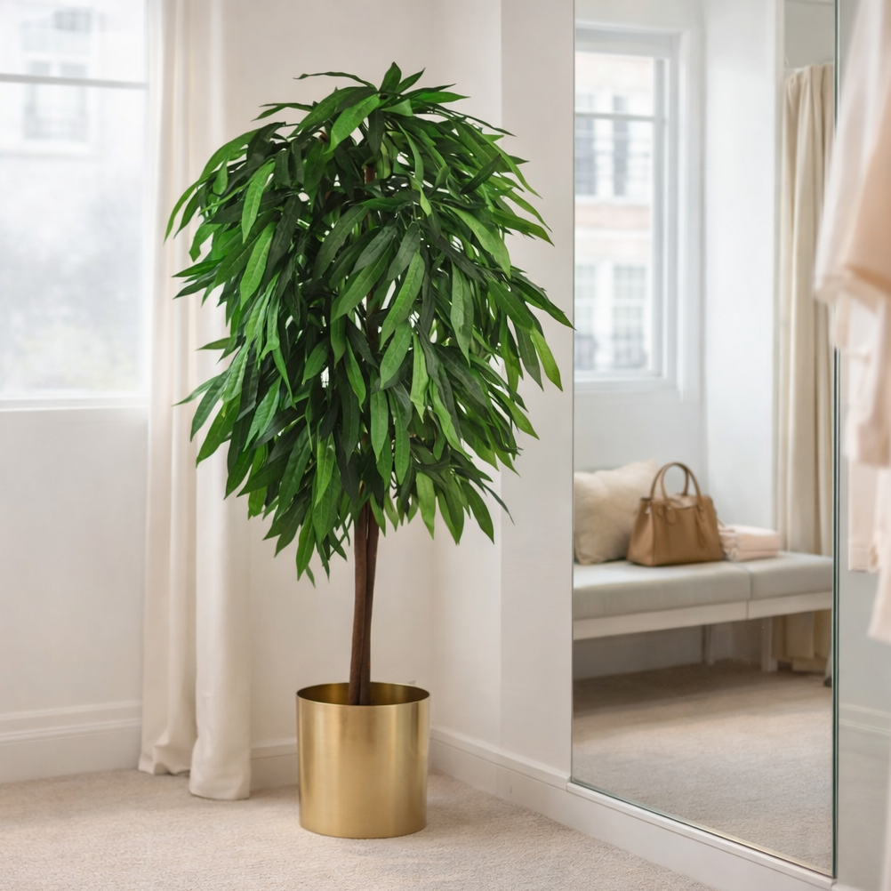 120cm Tall Large Artificial Mango Tree Plant