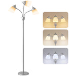 HOMCOM Arc Tree Floor Lamp With 3000k/4500k/6500k Colour Temperatures Silver