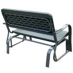 Metal Garden Rocker Bench 2-seater