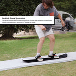 Snowboard Training Mat Set For Off Snow Practice | Set of 1 | White