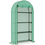4 Tier Mini Greenhouse W/ Reinforced Pe Cover