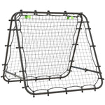 Football Rebounder Net, Adjustable Angles | Black