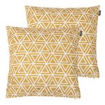 Art Deco Geometric Print Outdoor Cushion (set Of 2)