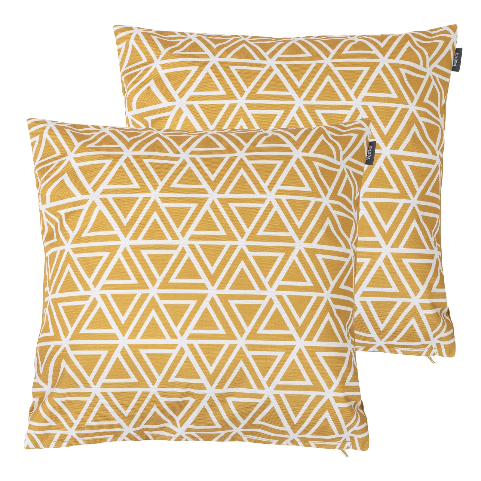 Art Deco Geometric Print Outdoor Cushion (set Of 2)