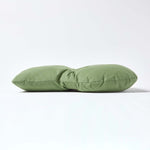 Cotton Back Support Thick Lumbar Cushion | Forest Green