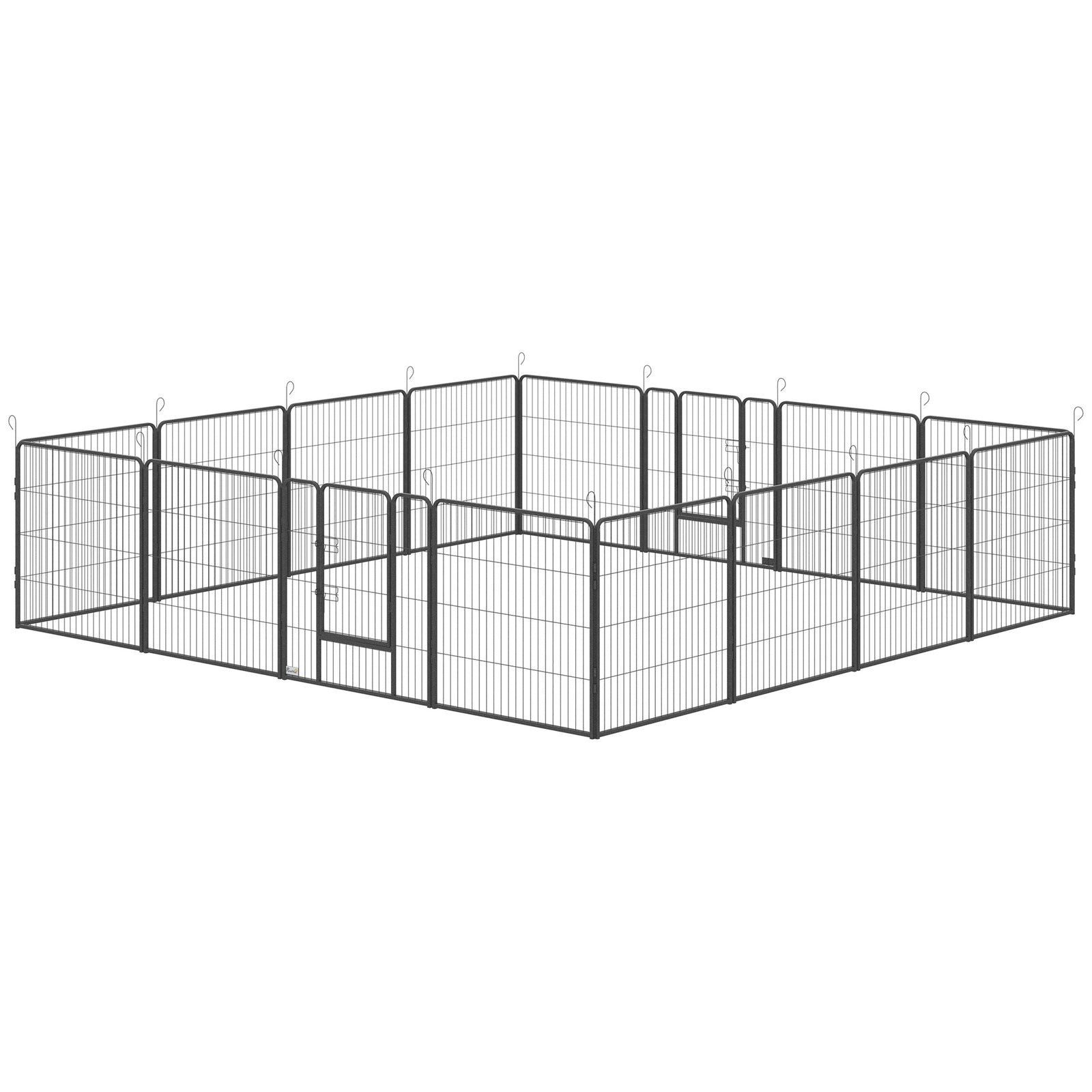 16 Panels Heavy Duty Puppy Play Pen For Small, Medium Dogs 80hcm