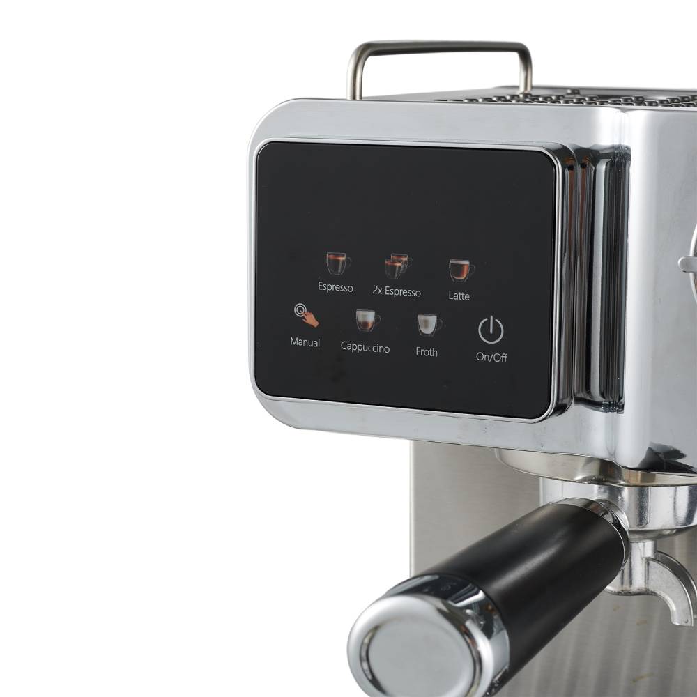 1350w Semi-automatic Espresso Machine With Pressure Gauge & 20-bar Pump