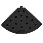 4pc Parasol Bases, Wicker Effect, Black