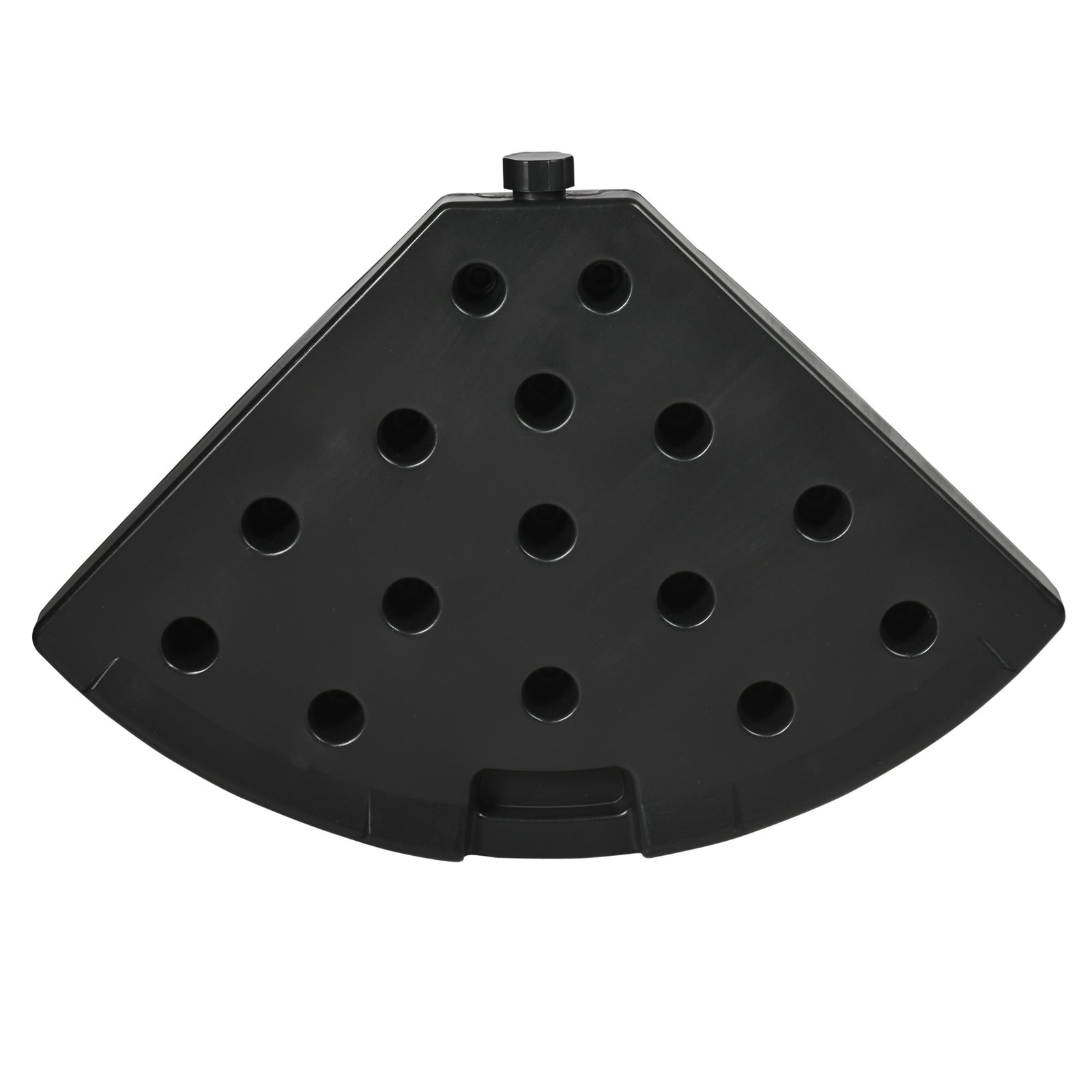 4pc Parasol Bases, Wicker Effect, Black