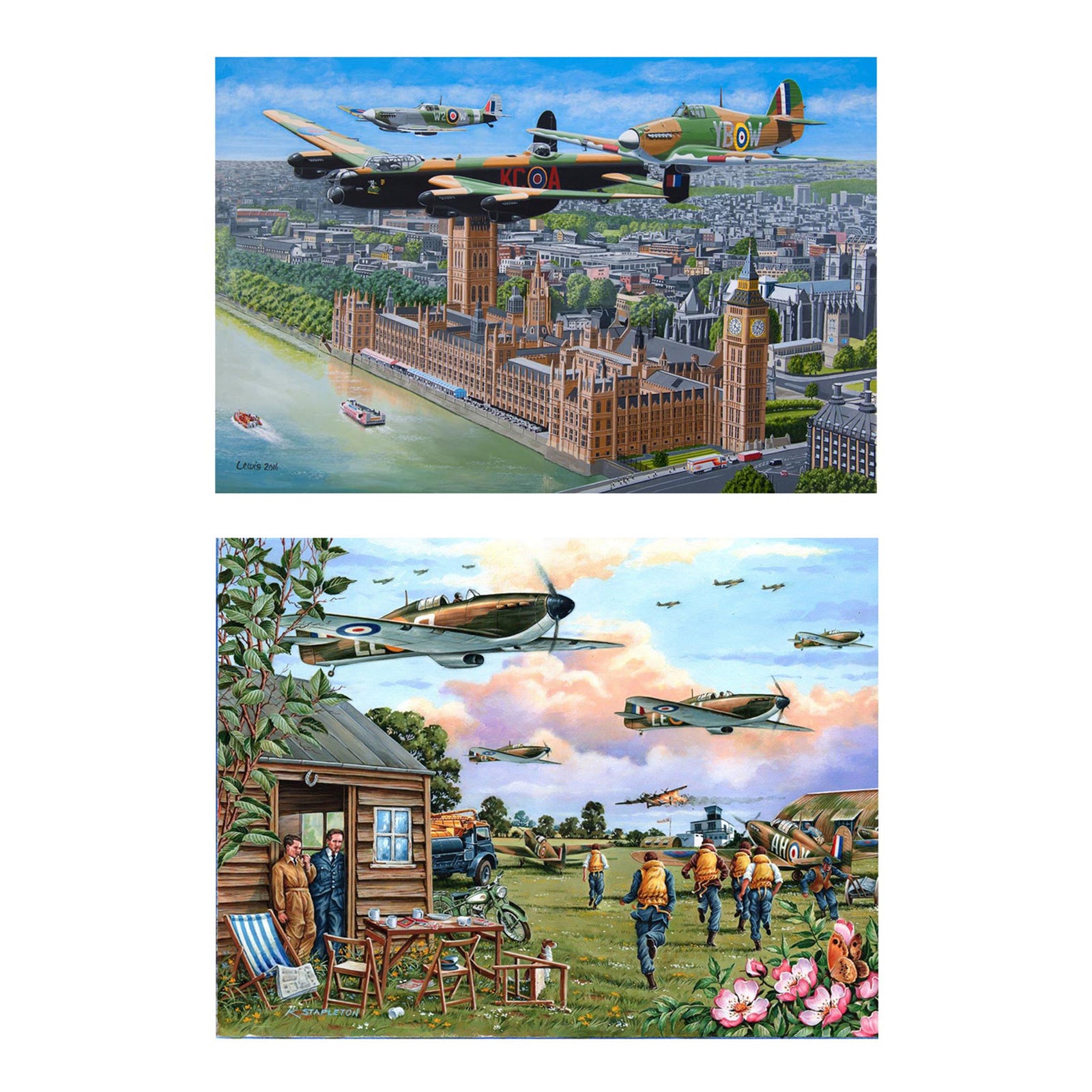 Sky Patrol Jigsaw - 2 X Big 500 Piece Jigsaw Puzzles Multi Pack - For Adults, With Extra Large Pieces