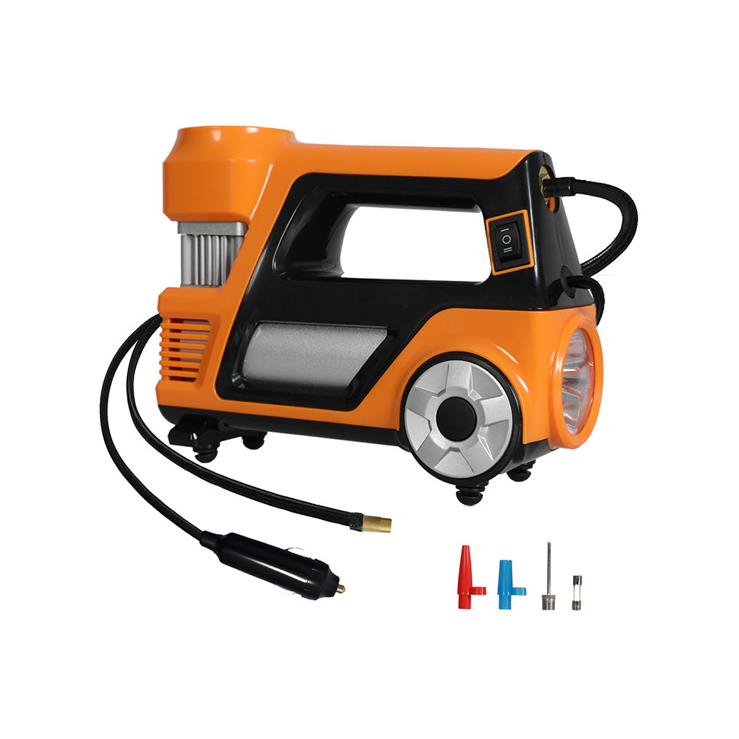 150psi Car Tyre Inflator 12v Digital Air Compressor Auto-off Led Fast Pump | Orange