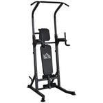 Power Tower Weight Bench Dip Stands For Home Gym | Black
