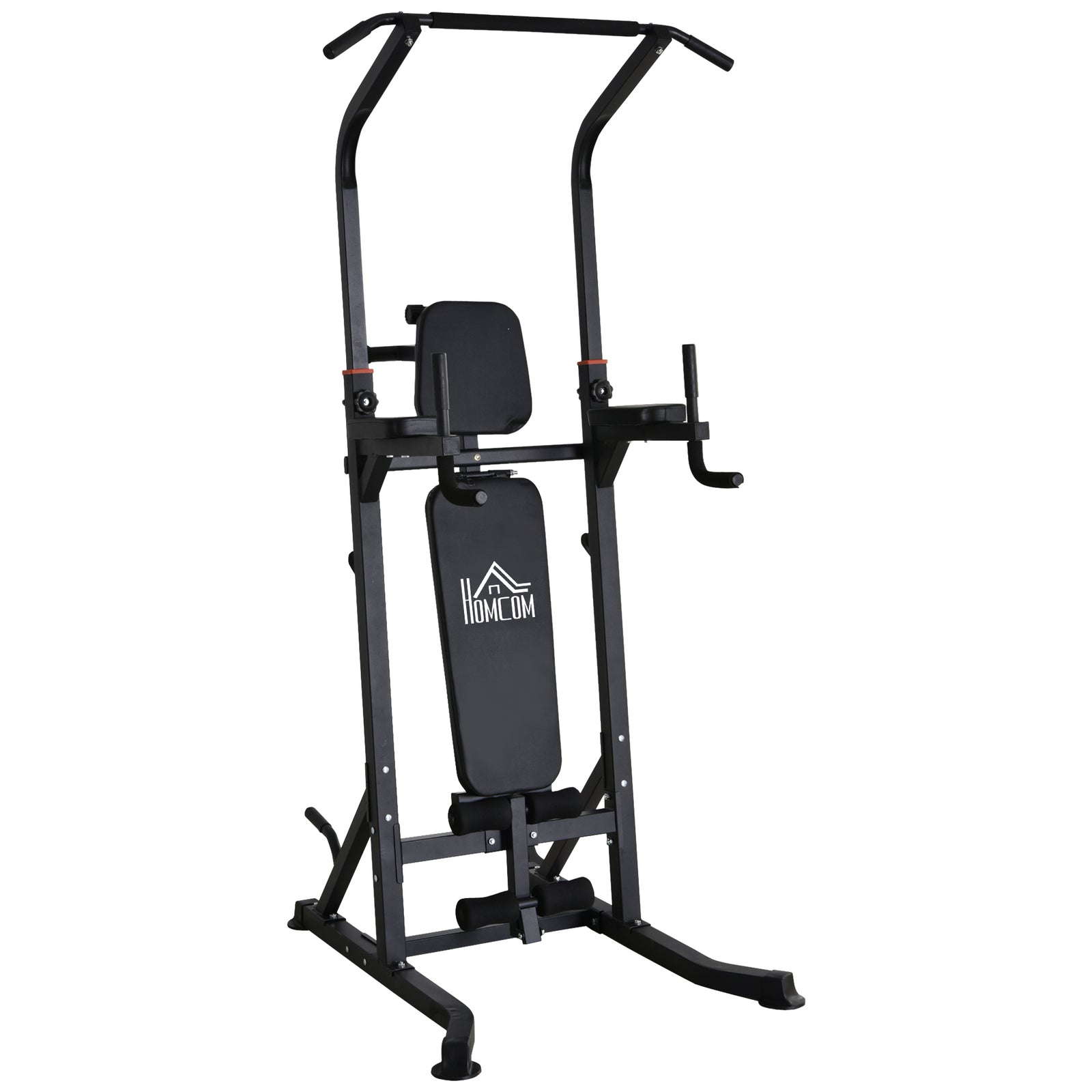 Power Tower Weight Bench Dip Stands For Home Gym | Black