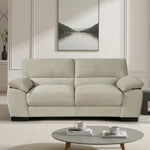 Roslyn Soft Fabric 3 Seat Sofa | Beige
