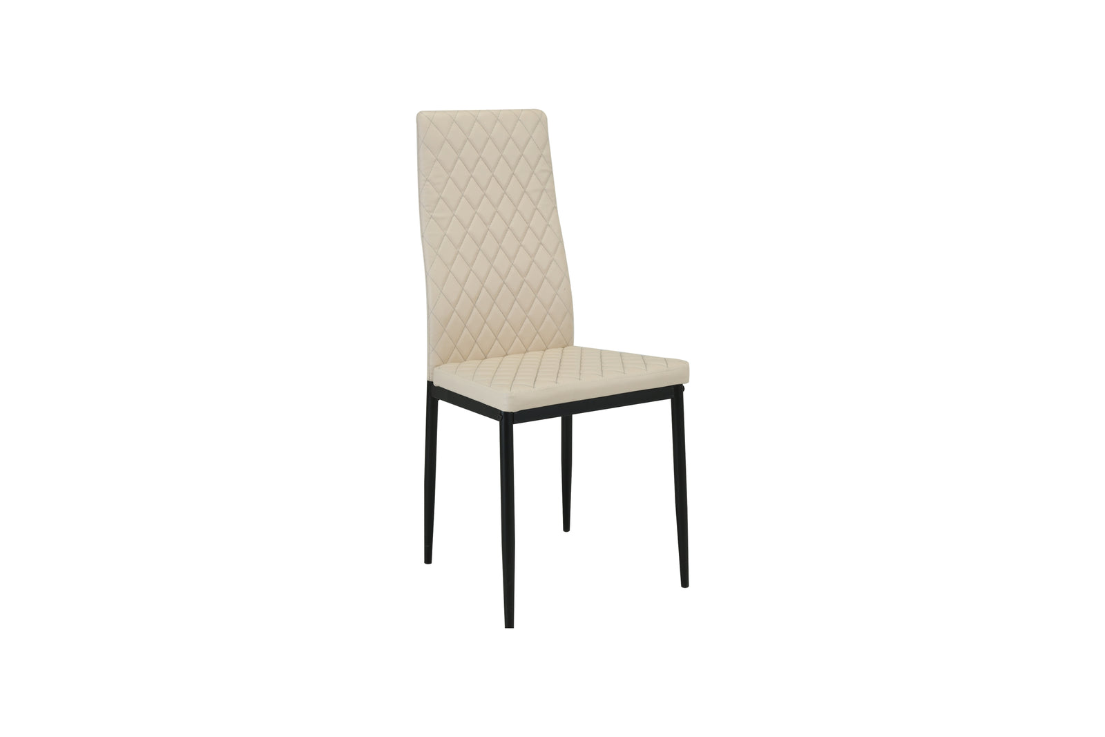 San Diego Marble Top Dining Table With Emily Leather Chairs | Champagne