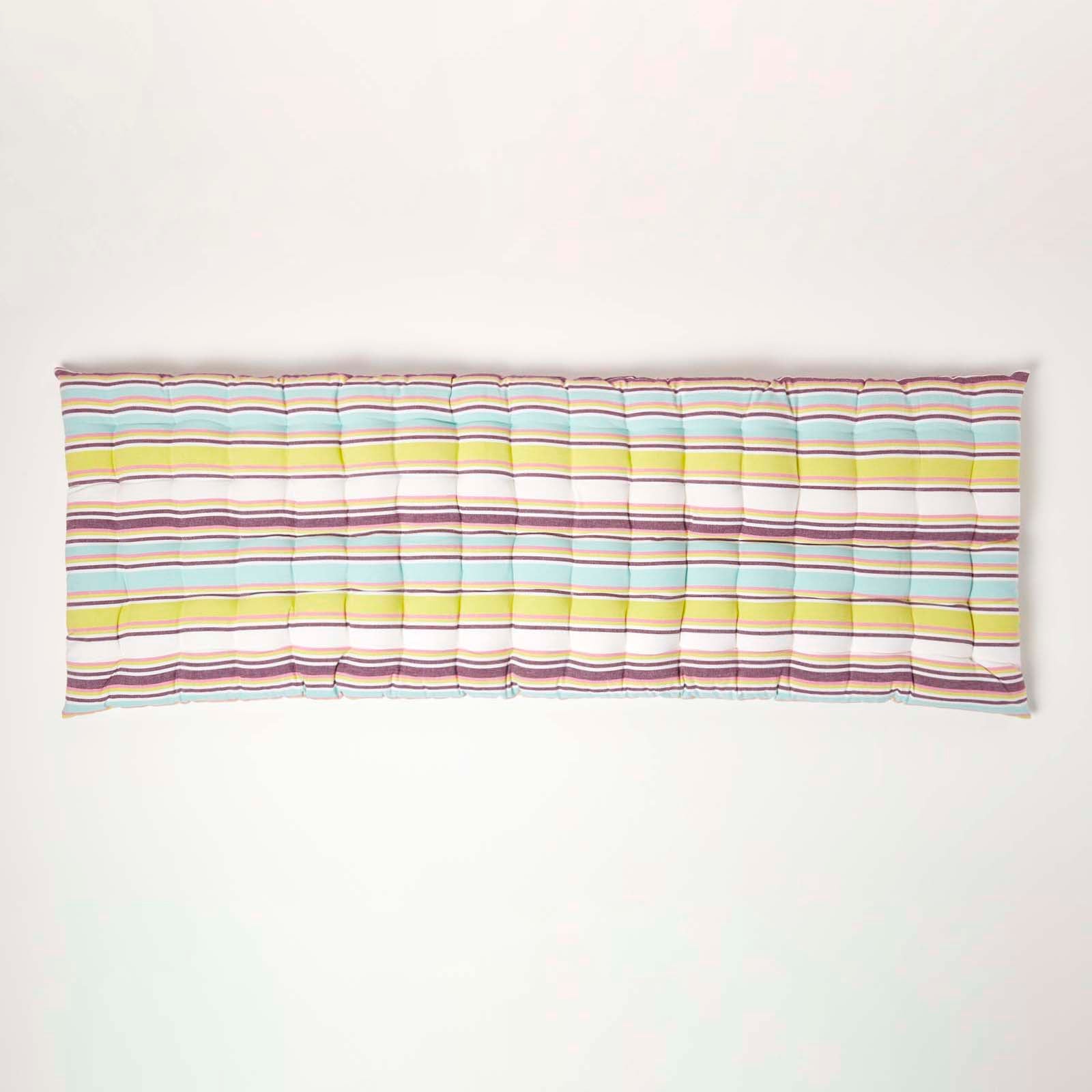 Striped Bench Cushion 2 & 3 Seater | 3 | Osaka Green