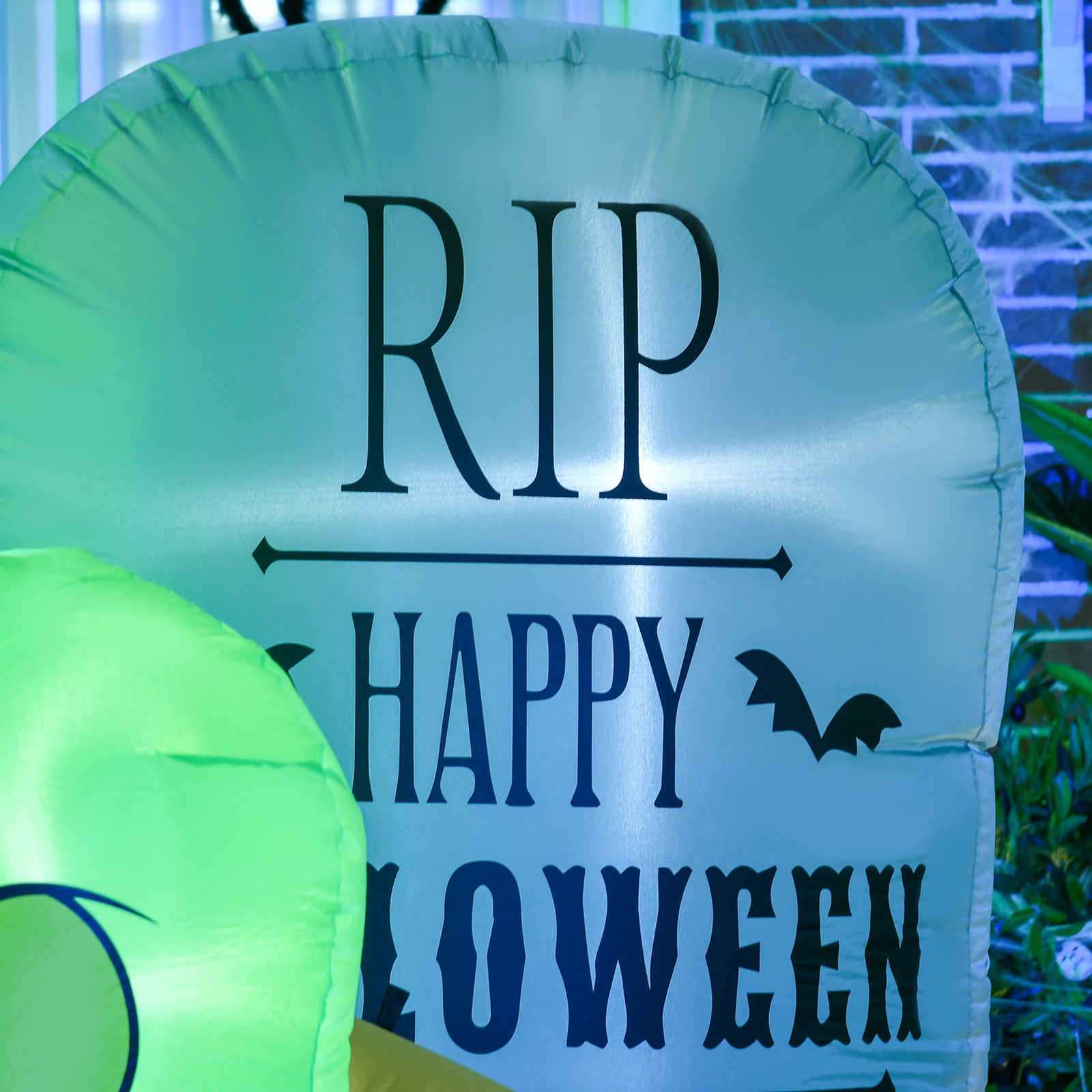 5ft Halloween Inflatable Ghost, Blow Up Garden Decorations Led Decor
