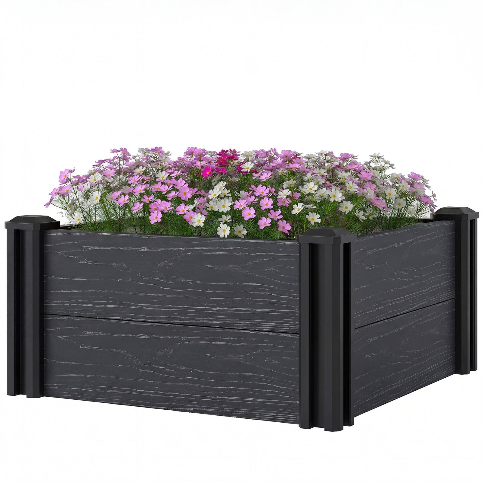 Vinyl Raised Garden Bed Kit | M | Dark Grey
