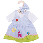 Blue Spotted Dress with Deer for Large Ragdolls