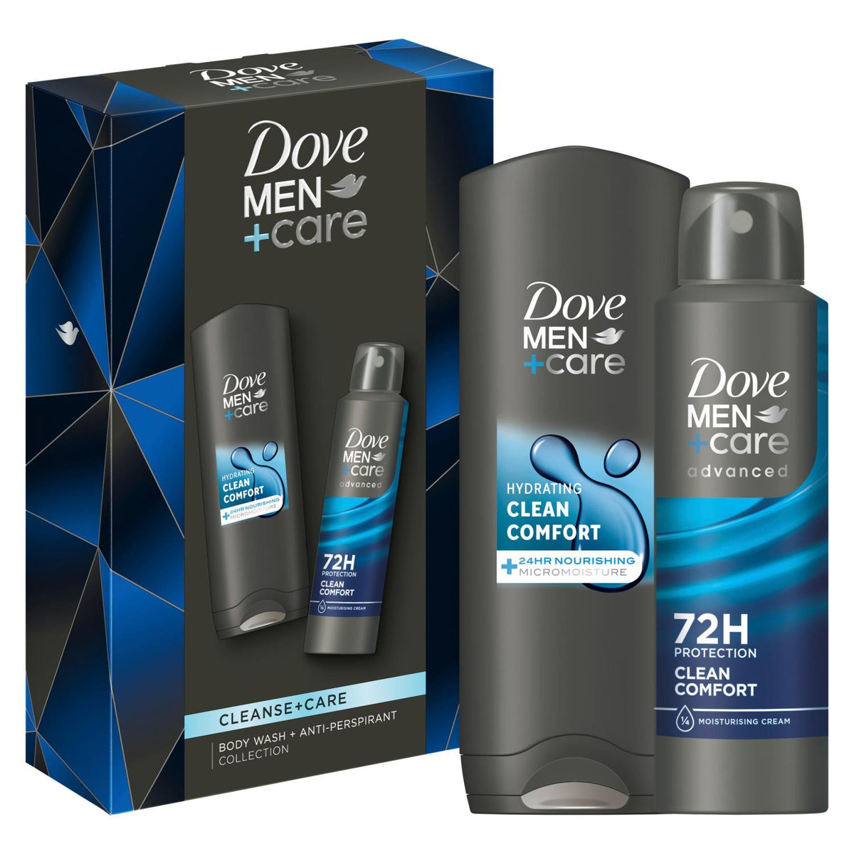 Cleanse And Care Duo Gift Set For Him, Body Wash And Deodorant | Set of 4