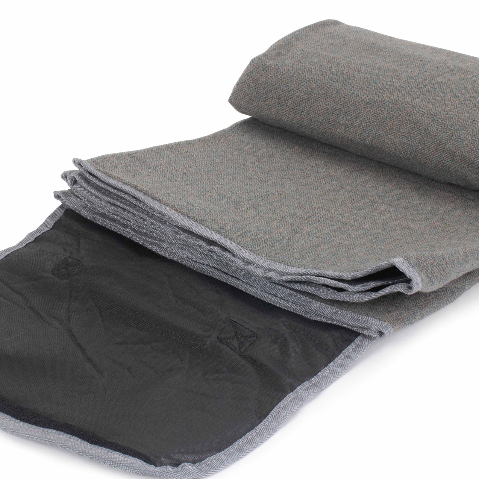 Grey Tweed Picnic Blanket