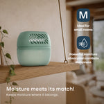 Reusable 1000ml Dehumidifier With 2 Calcium Chloride Refill Tabs | Sage Green