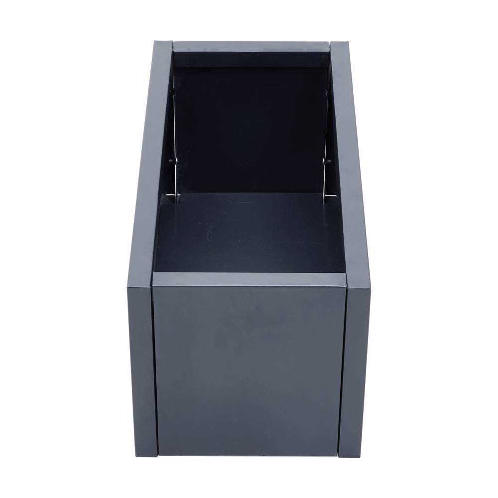 Zinc Galvanized Steel Planter Box With Drainage Hole –rectangle Raised Planter Box Outdoor Balcony Garden Trough Pot | Small | Anthracite Grey