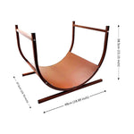 Pre-rusted Metal Firewood Rack