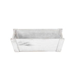 Vintage Heart Cut Handle Wooden Tray | Set-of-2 | Gray